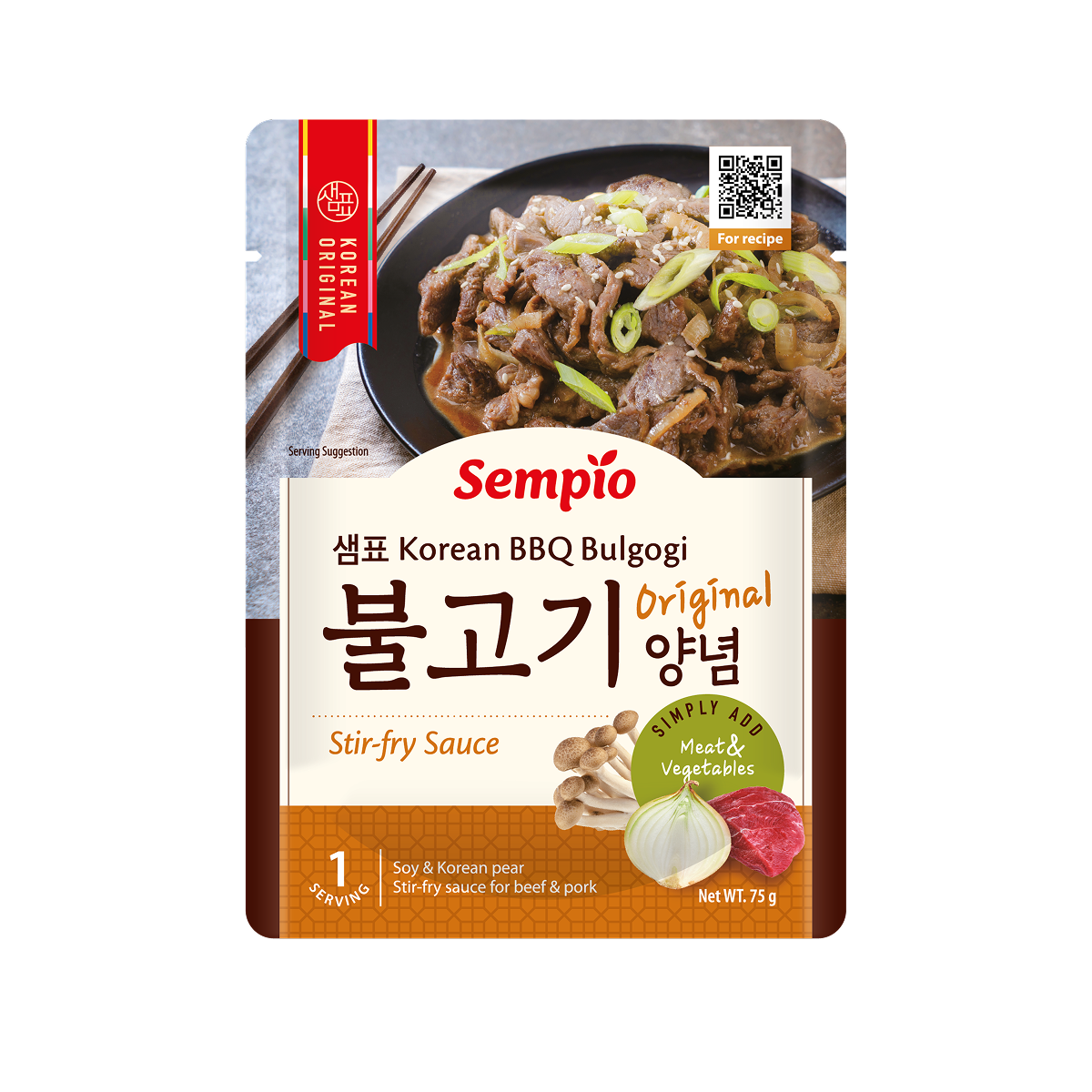 Sempio Korean bulgogi marinade sauce 75g retail