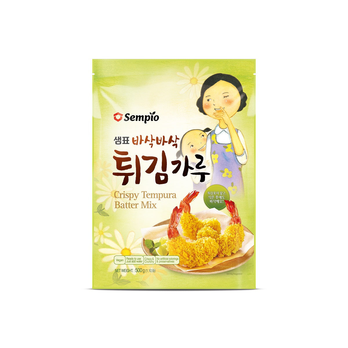 Sempio Korean crispy tempura batter mix for vegetables seafood