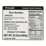 Sempio Korean rice noodles gluten-free for stir-fry and soup bulk nutrition facts