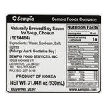 Sempio Chosun Korean soup soy sauce for doenjang jjigae and traditional soups nutrition facts